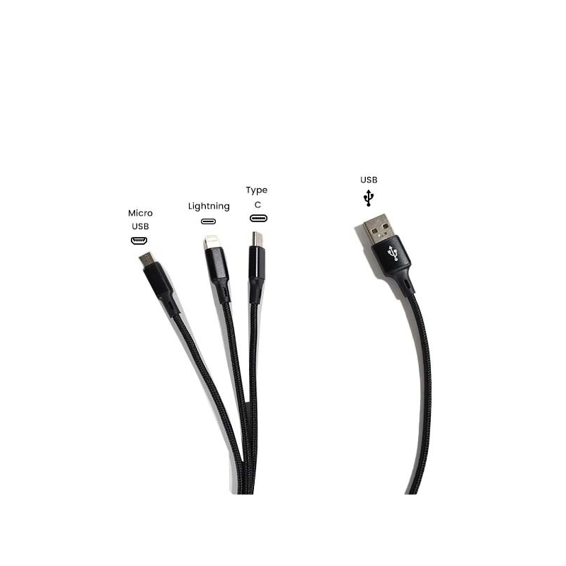 Câble - USB - 3 en 1