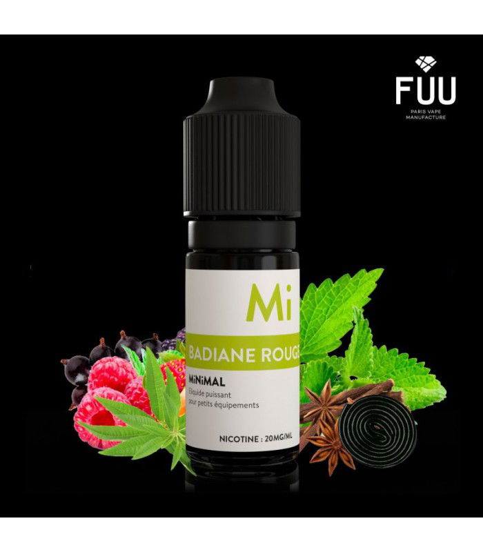 MINIMAL BADIANE ROUGE Sels de Nicotine 10ml - Fuu