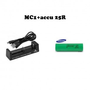 pack MC1+accu 25R