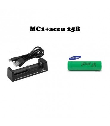 pack MC1+accu 25R